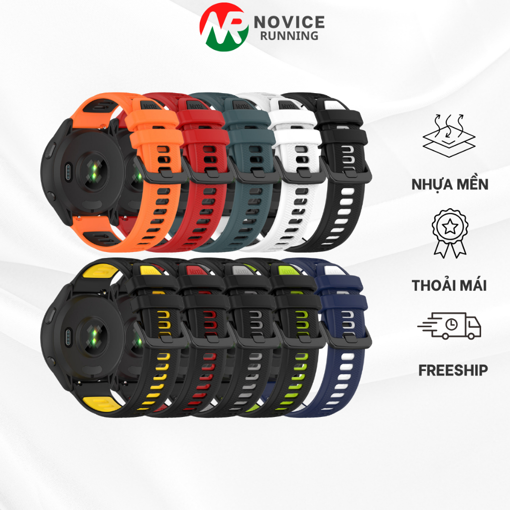 Dây Đeo Silicon Cho Garmin Forerunner Quick Release 18mm 20mm 22mm , Vòng Đeo Tay Garmin DGM-888
