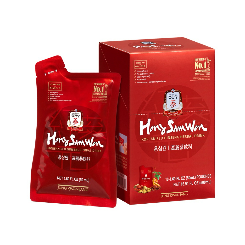 Nước Hong Sam Won Cheong Kwan Jang 10 gói 50 ml Mỹ