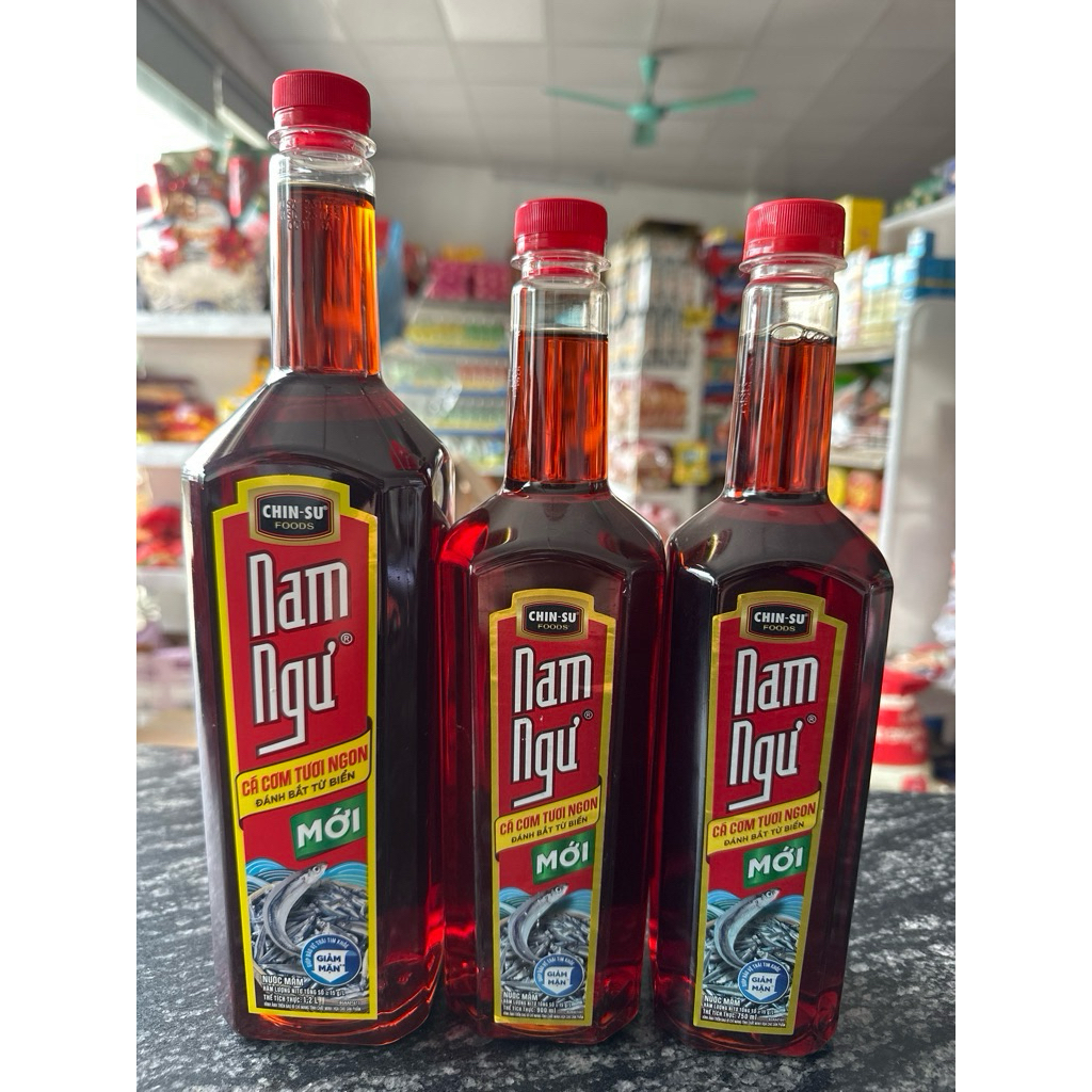 Nước Mắm Nam Ngư Giảm Mặn 750ml / 900ml / 1.2L – Đậm Đà Từ Cá Cơm Tươi, Phù Hợp Mọi Bữa Ăn