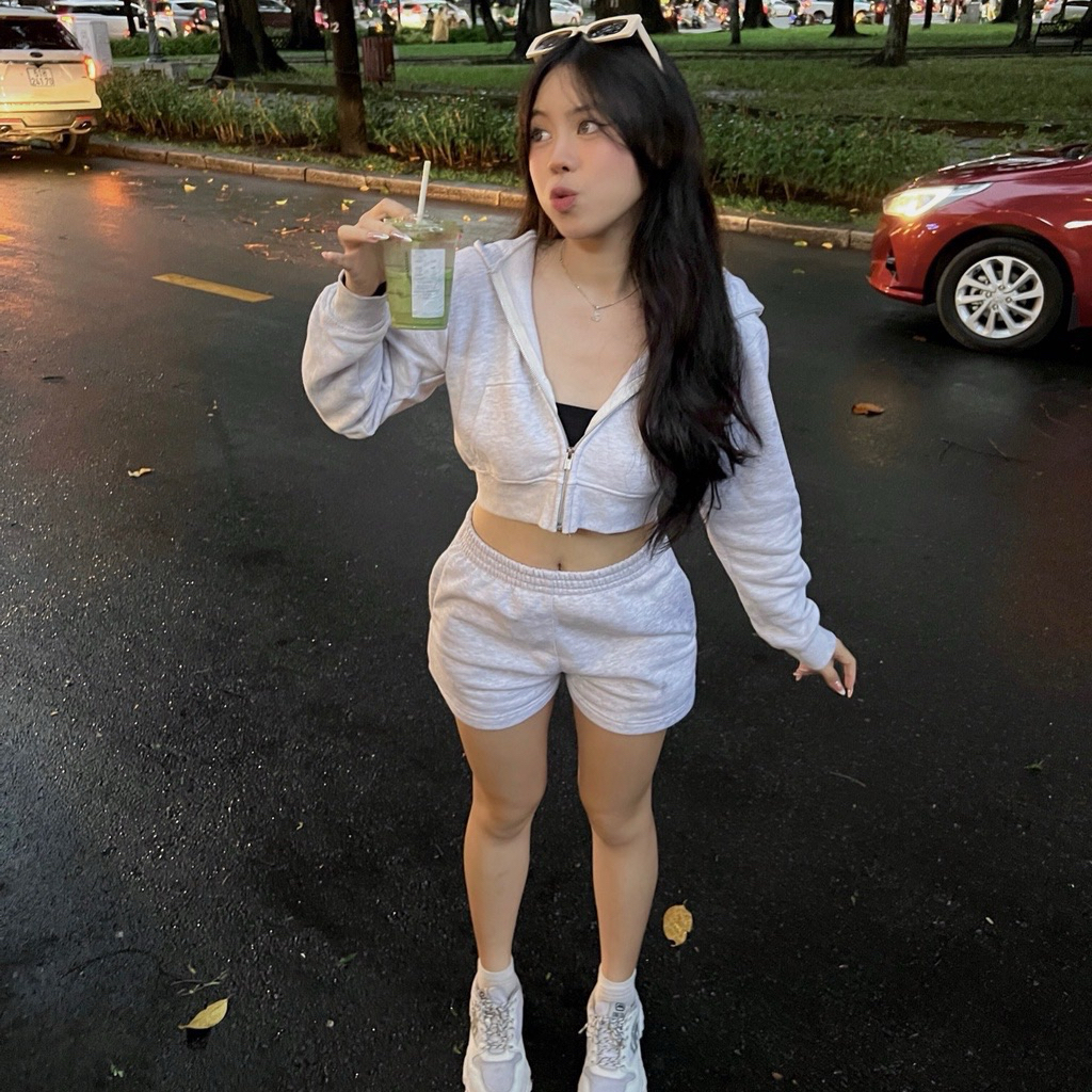 PASS Set bộ nỉ Hoodie Augety Studio size S