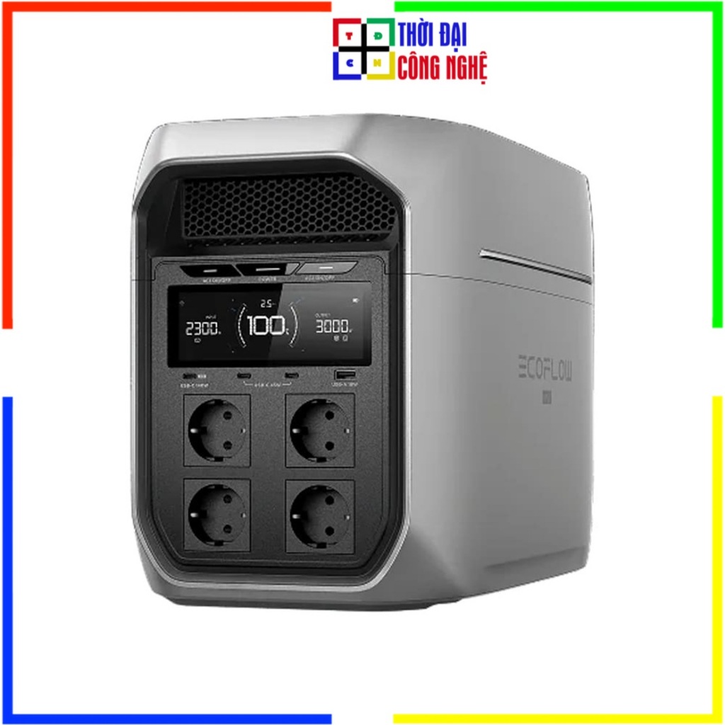 Trạm Sạc EcoFlow Delta 3 Max Plus 2048Wh 3000W - Bảo Hành 24 Tháng - Lỗi 1 Đổi 1 Trong 15 Ngày - Thờ