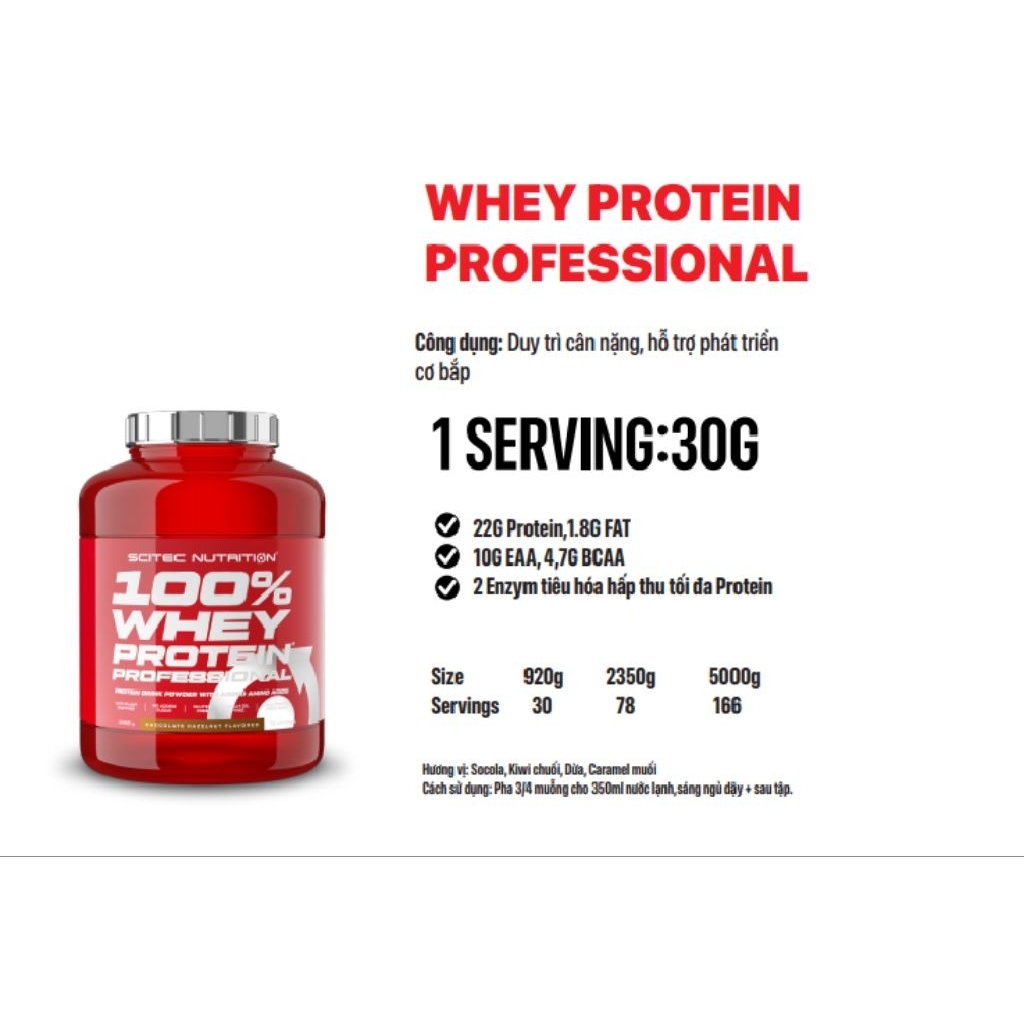 Whey Professional Scitec Nutrition 2.300g