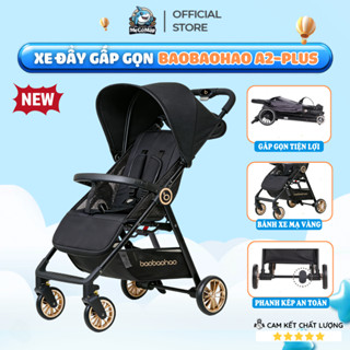 Xe Đẩy Cho Bé Baobaohao A2 Chính Hãng, Xe Đẩy Gấp Gọn Tiện Lợi Cho Du Lịch Có Phanh Kép, Bánh Xe Giảm Xóc An Toàn