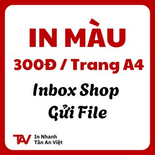 In Màu, Tài Liệu, Học Sinh, Sinh Viên Theo Yêu Cầu  (IN PHUN)