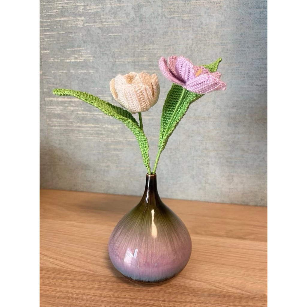 (1bong) Hoa tulip len kiểu hàn quốc- trang trí nhà cửa,bàn học, bàn làm việc- quà  tặng