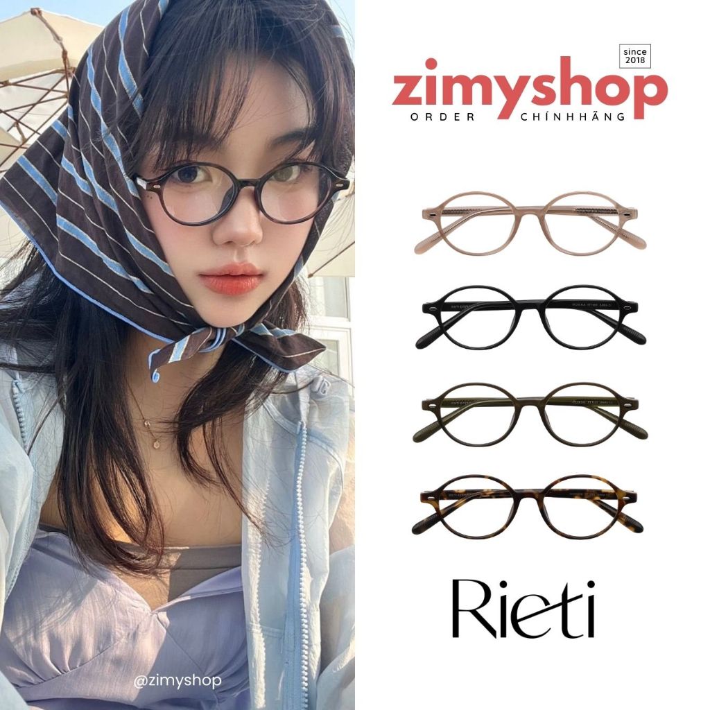 CHÍNH HÃNG GỌNG KÍNH NỮ RIETI ANNA RT 1023 4 MÀU HÀN QUỐC