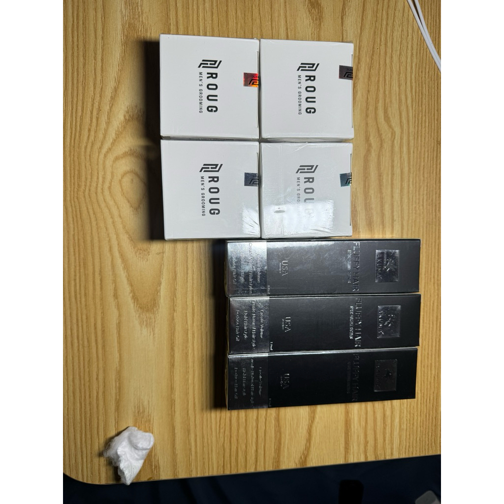 combo roug trắng v4 + akuma fluffy hair