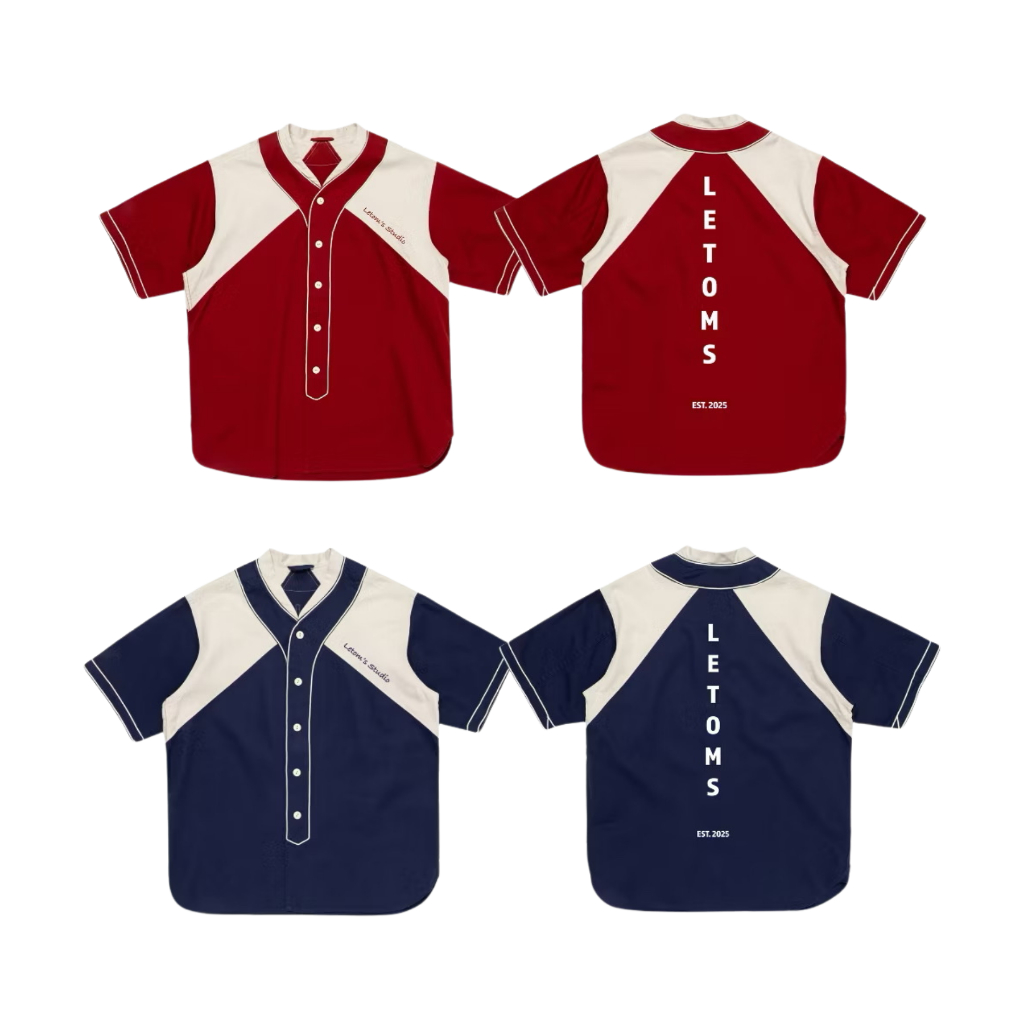 𝐋𝐄𝐓𝐎𝐌𝐒 | KAKI BASEBALL SHIRT - M-25 EDITION / 2 COLOR