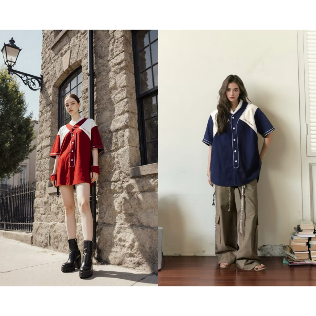 𝐋𝐄𝐓𝐎𝐌𝐒 | KAKI BASEBALL SHIRT - M-25 EDITION / 2 COLOR