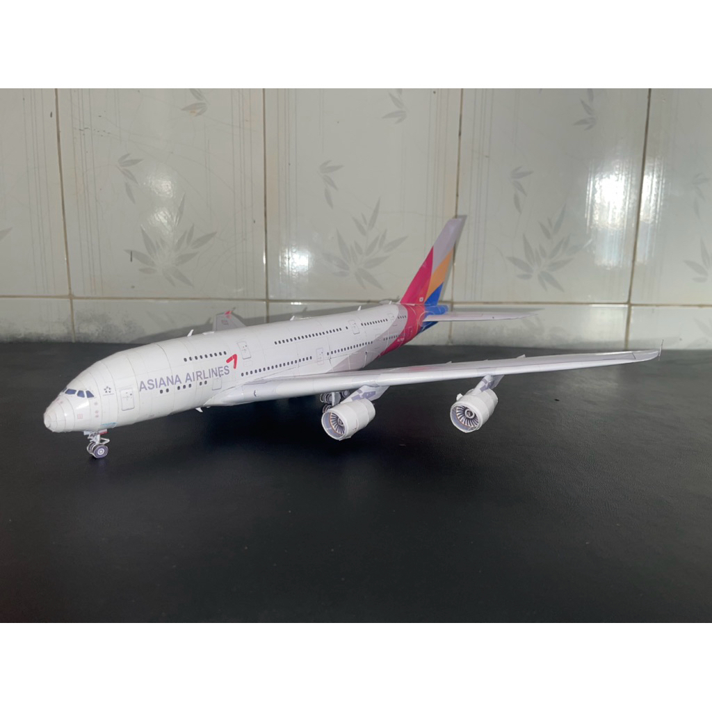 Airbus A380 Asiana airlines tỉ lệ 1/120