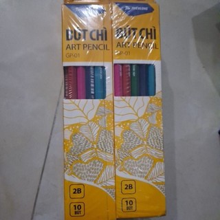 hộp 10 cây bút chì gỗ giá rẻ