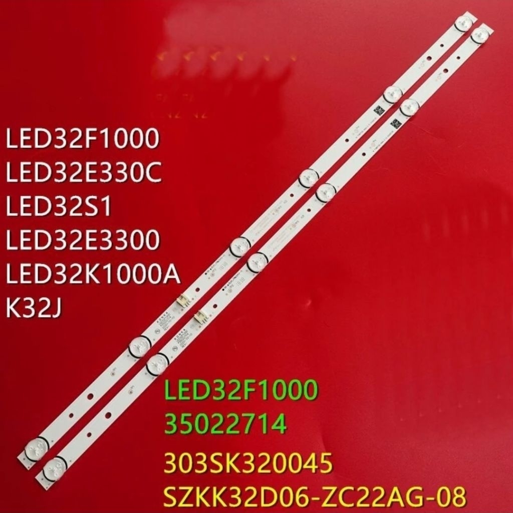 THANH LED TIVI ASANZO 32E800 , BỘ 2 THANH 6 LED 6V 58CM