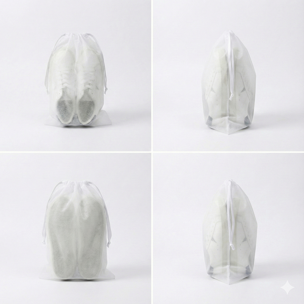 Túi Đựng Giày Dây Rút Vải Không Dệt Tiện Lợi -Túi Giày Chống Bụi,Chống Ẩm Mốc Cho Du Lịch T01 1