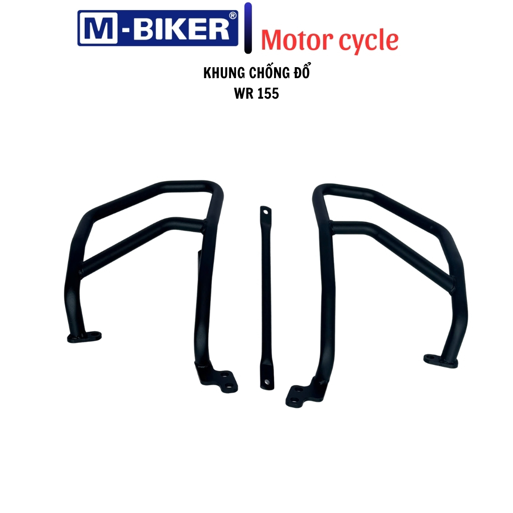 Chống đổ wr155, khung chống đổ wr155, chống đổ lốc máy wr155 chất liệu thép, sơn tĩnh điện.