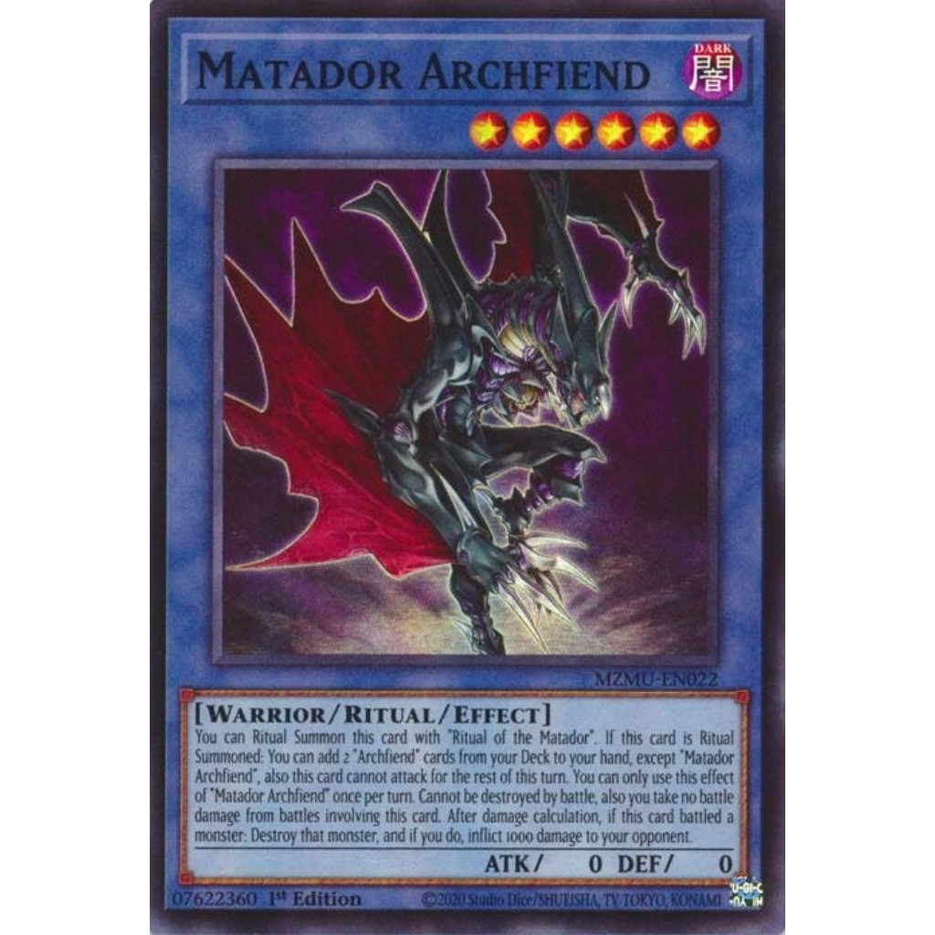 (PhUyên) Thẻ bài TCG-UK Matador Archfiend - Maze of Muertos