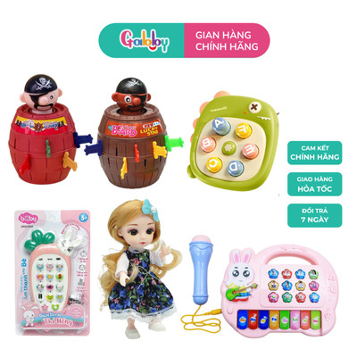 Đồ Chơi Đâm Hải Tặc / Búp Bê/ Đập Chuột/ Đàn Piano/ Điện Thoại Vui Nhộn Cho Bé