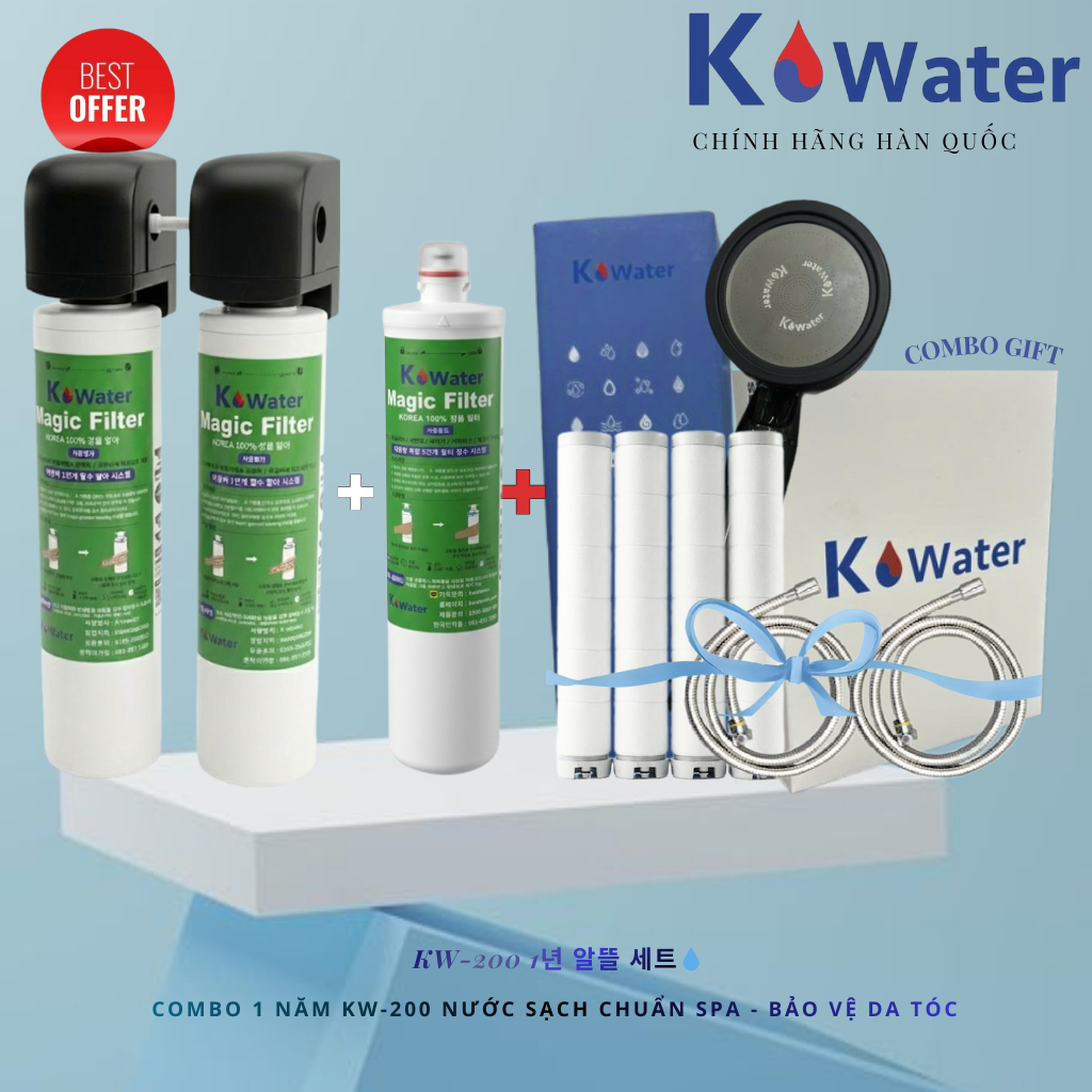 [K water] Lõi Lọc Nước Thay Thế Cho Vòi Sen / Sen Tắm 400S (KW200 / KW600)
