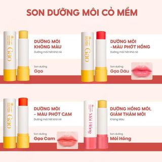 Bộ Chăm Sóc Môi Xinh Gồm Son Lụa Và Son Dưỡng Cỏ Mềm