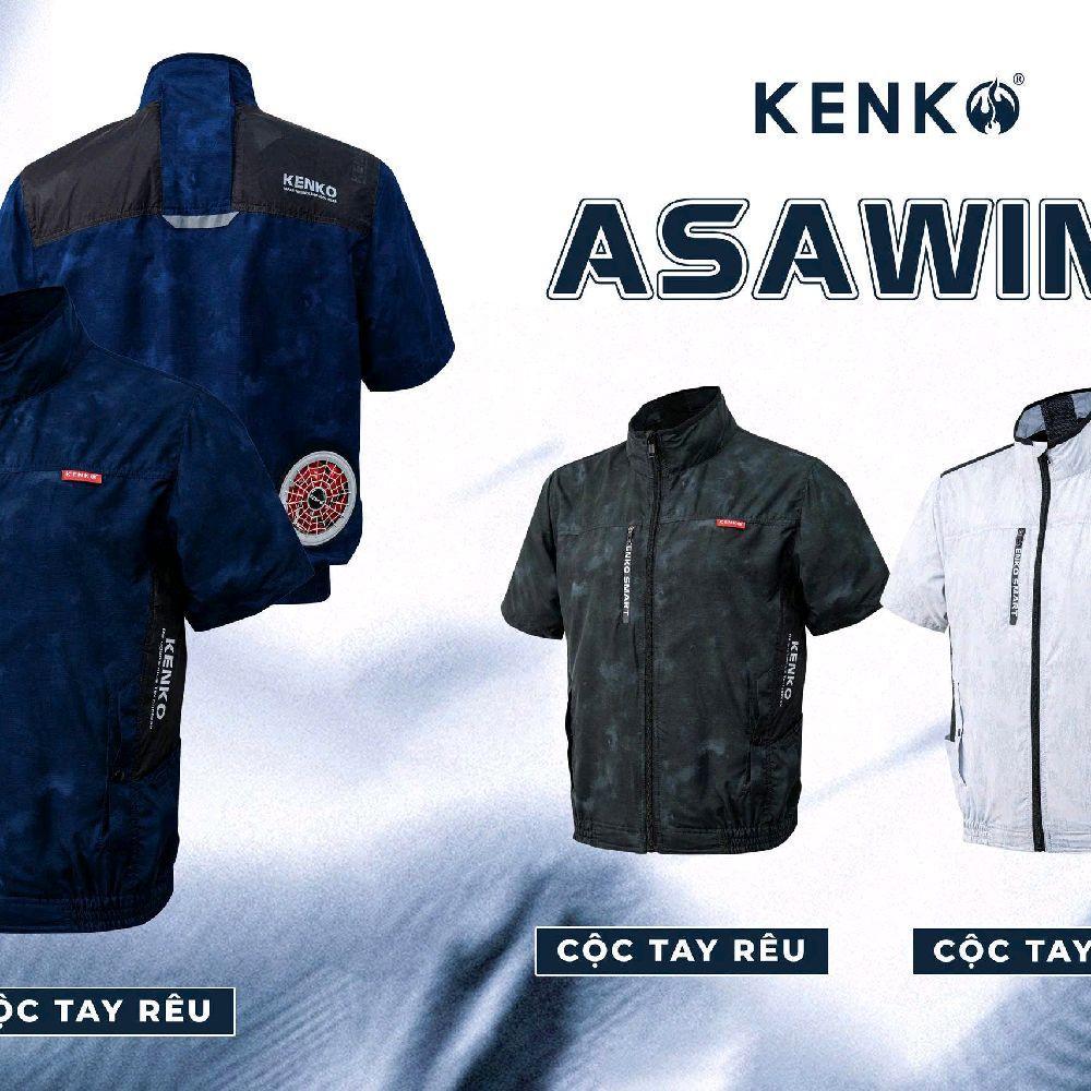 [KENKO STORE] ÁO ĐIỀU HOÀ CỘC TAY KENKO ASAWIND ARMY 22V ECO, Chất mát, thoáng khí thời trang bảo hà