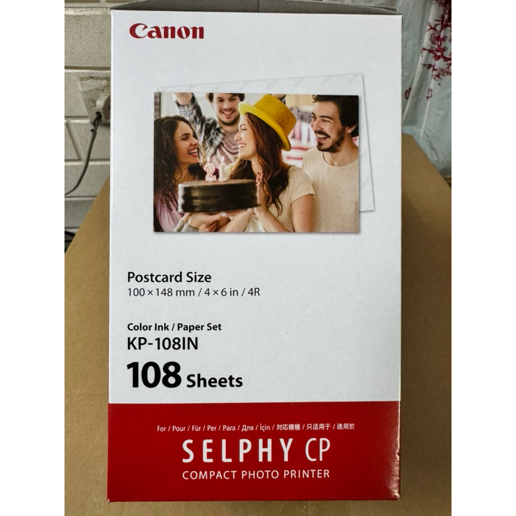 Giấy in ảnh Canon KP108 dùng cho (CP1000,CP900,CP1200,1300)