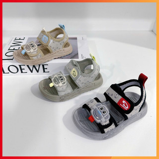 Dép Sandal da mềm chú Khỉ có đèn LED HOT mã C1-41 Quảng Châu cao cấp cho bé trai bé gái (Ảnh thật)