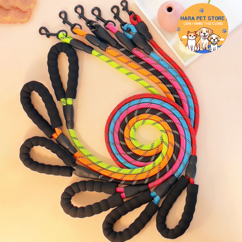 Dây dắt Chó có phản quang (không kèm vòng cổ, yếm ngực) - Hara Pet Store