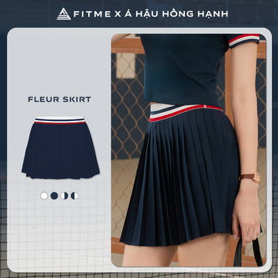 [SALE UPTO 70%] Váy tennis pickleball nữ Fitme FLEUR ES dáng chữ A chất thấm hút tập thể thao thoải mái VXSP01
