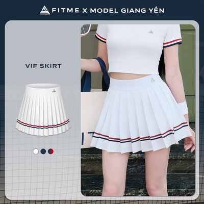 [SALE UPTO 70%] Chân váy tennis pickleball nữ Fitme VIF EA xếp ly kèm quần bảo hộ chơi thể thao thoải mái VXSP02
