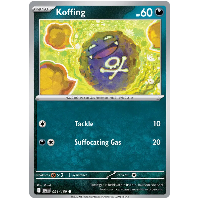JTG - Pokemon TCG - Koffing - Common - 091/159