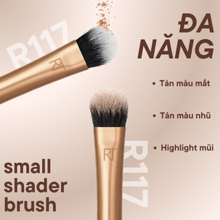 Cọ Tán Bầu Mắt Dáng Dẹt RT REAL TECHNIQUES Small Shader Brush R117 Tán Màu Siêu Mịn