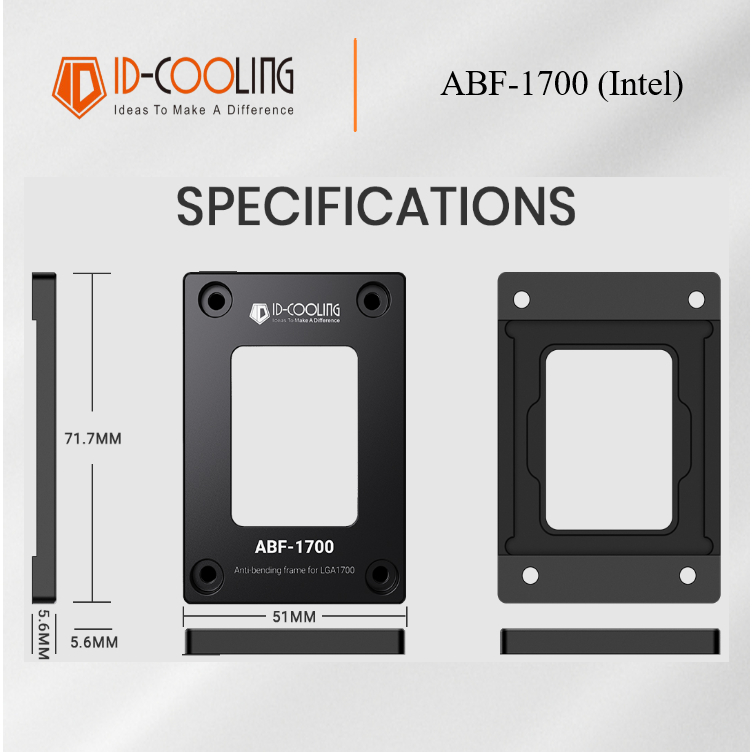 Gông Chống Cong CPU ID-COOLING ABF-1700 (Intel)