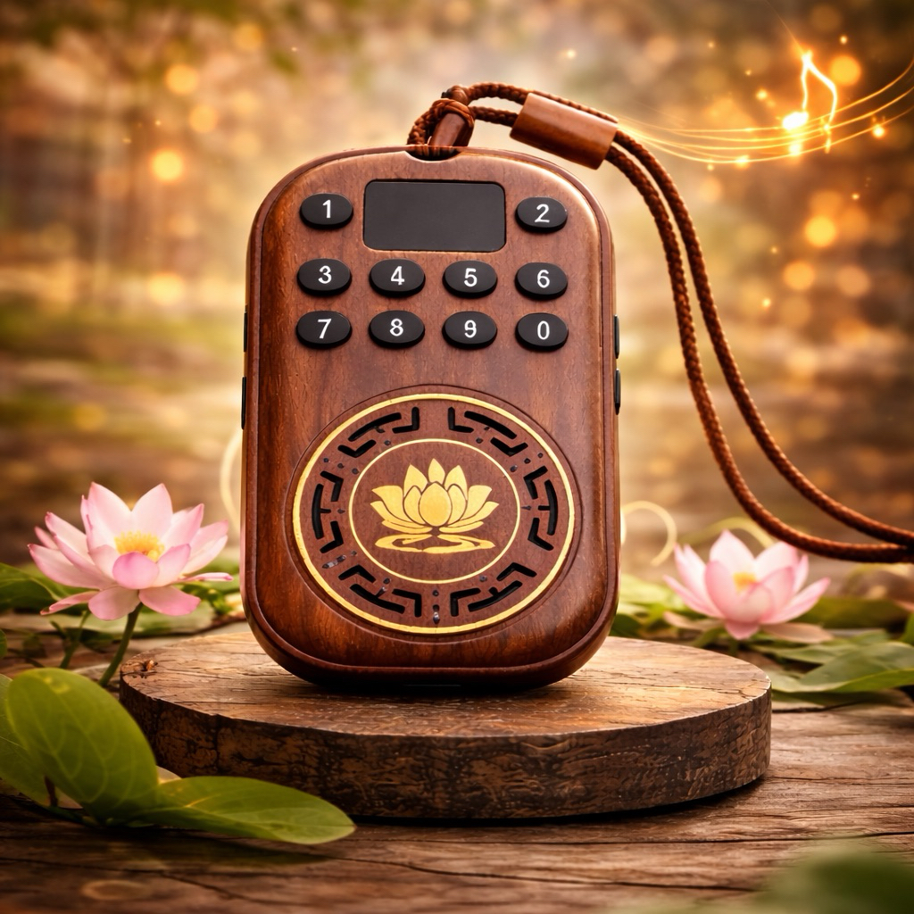 Máy Niệm Phật Cho Người Già – Đeo Cổ Nhỏ Gọn – 68 Bài – Bàn Phím Rõ Dễ Bấm