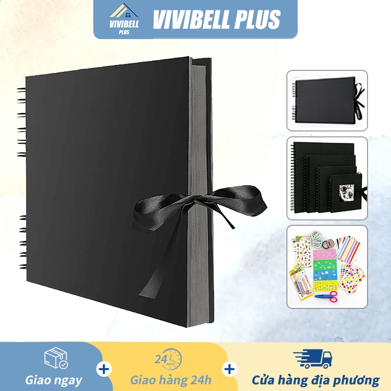 【Ship in 24H】Scrapbook Album Ảnh Photobooth 20/30/40 Trang DIY Album đựng ảnh Photo Album
