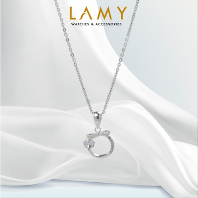 Dây chuyền bạc nữ LAMY Dreamy Bow Necklace Silver 6156