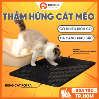 Thảm Lót Hứng Cát Mèo - Chống Văng Cát, Nhiều Size, Giúp Cho Ngôi Nhà Sạch Sẽ - Aikoko