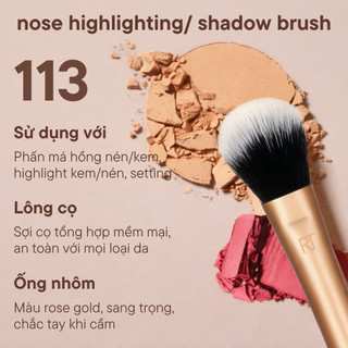 Cọ highlight mũi/má hồng nhỏ đa năng RT Real Techniques Nose Highlighting/ Shadow Brush R113