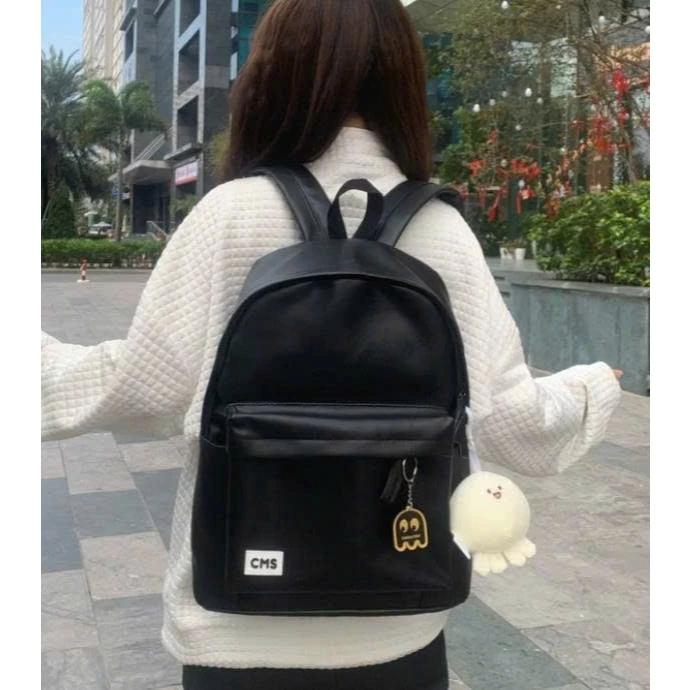 [Peinn] Balo Da PU Chống Nước CMS Dành Cho Học Sinh – Đựng Được Sách Vở, Laptop, Chống Thấm Tốt