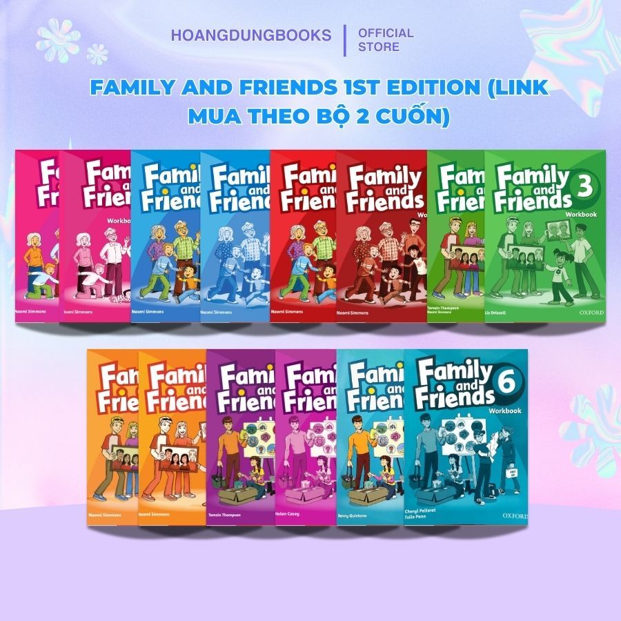 Sách Tiếng Anh - Family and Friends 1st Edition Trọn Bộ Từ Starter – 5 | Class Book + Workbook |
