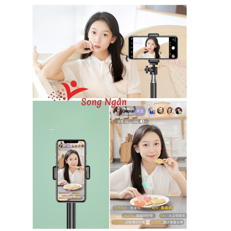 Gậy livestream gậy chụp ảnh quay video reivew sản phẩm cho điện thoại tiện lợi selfie phụ kiện | BigBuy360 - bigbuy360.vn
