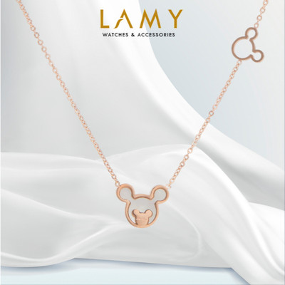 Dây chuyền nữ LAMY Cute Mickey Mouse Necklace Rose Gold 6017