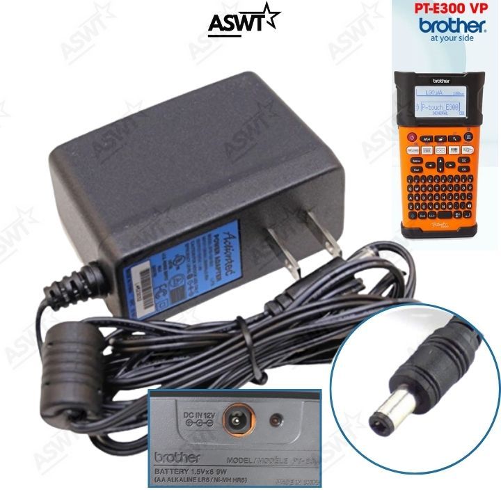 Cục nguồn máy in nhãn cầm tay Brother PT-E300 PT-E300VP E300 12V - Có VÁT , adapter Brother AD-E001 