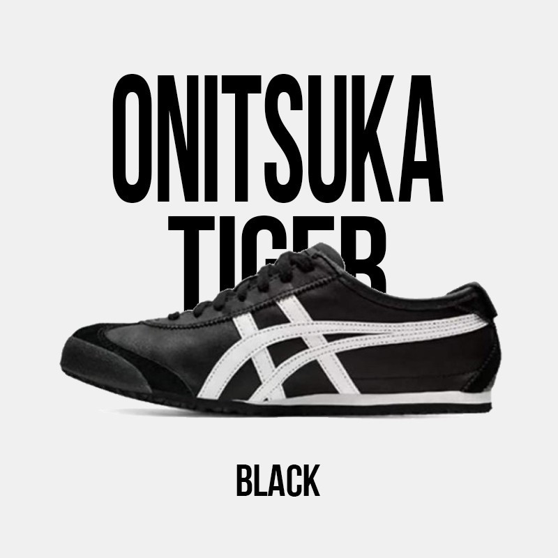 Giày Thể Thao Onitsuka Tiger Mexico 66 Black White  Đen Vạch Trắng Cho Cả Nam Và Nữ Clever Man Store