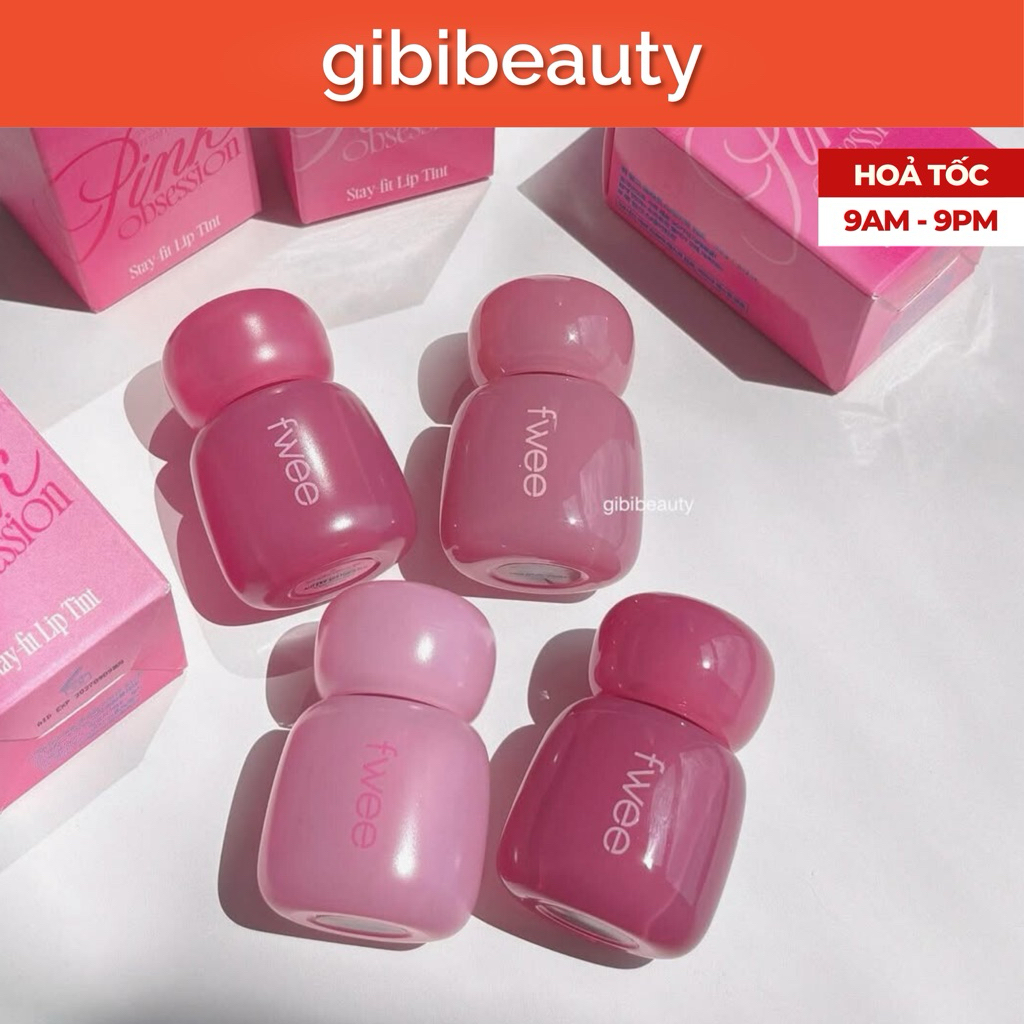 Son tint FWEE Obsession Stay-fit Lip Tint (Pink Obsession/ Rose Obsession)