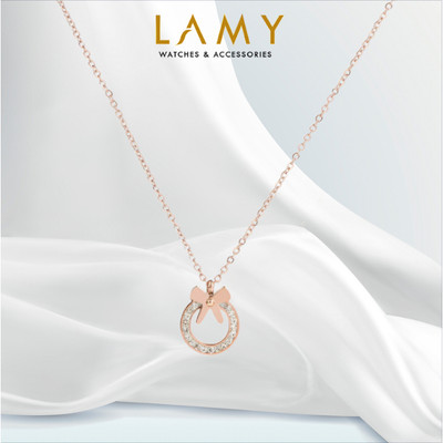 Dây chuyền nữ LAMY Diamond Bow Necklace Rose Gold 6031