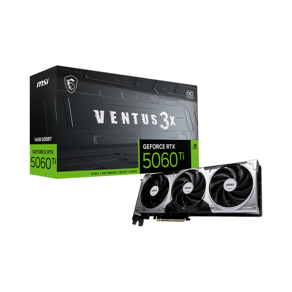 VGA MSI RTX 5060 Ti 16GB VENTUS 3X OC GDDR7