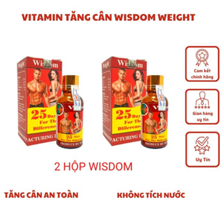 Combo 2 hộp vitamin wisdom weight, tăng cân wisdom weight chính hãng indo tăng cân an toàn không tích nước