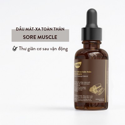 Dầu massage toàn thân Kobi Sore Muscle 100ml thư giãn cơ bắp sau vận động