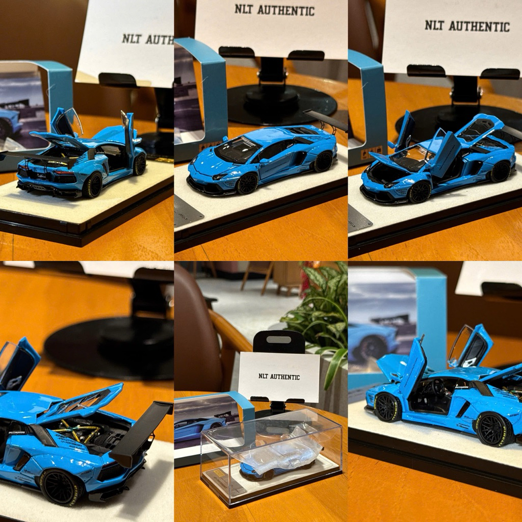 Xe PGM ( Newseal ) Lamborghini Lbwk LP700-4 Baby Blue ( Đế Vuông )