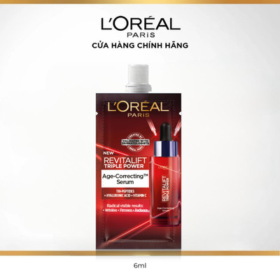 [QUÀ TẶNG KHÔNG BÁN] Dưỡng chất ba loại peptides giảm nhăn, săn chắc da L'Oréal Paris Revitalift Triple Power 6ml