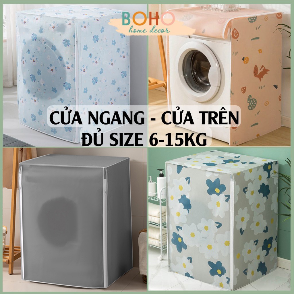 Vỏ Bọc Máy Giặt Cửa Ngang, Cửa Trên 6-15kg, Áo Trùm Máy Giặt Chống Thấm Nước